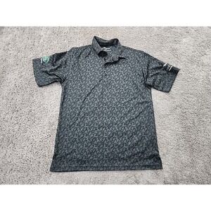 HL Sport Polo Shirt Mens S Gray Camo Land Rover Jaguar Houston-Central Golf
